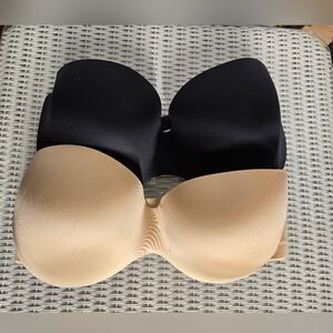 Maidenform Black and Tan Strapless Bras